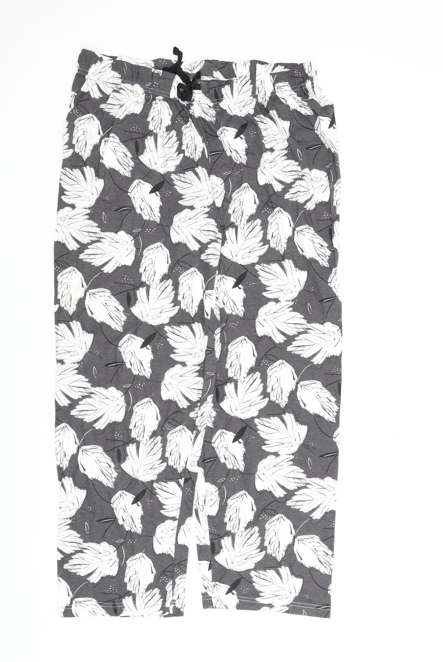 Primark Womens Grey Floral  Chemise Pyjama Set Size L