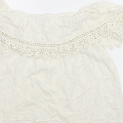 New Look Womens White   Basic Blouse Size 12