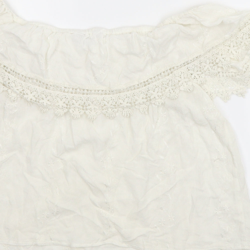 New Look Womens White   Basic Blouse Size 12
