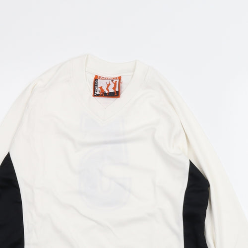Sainsburys Boys White   Basic T-Shirt Size L