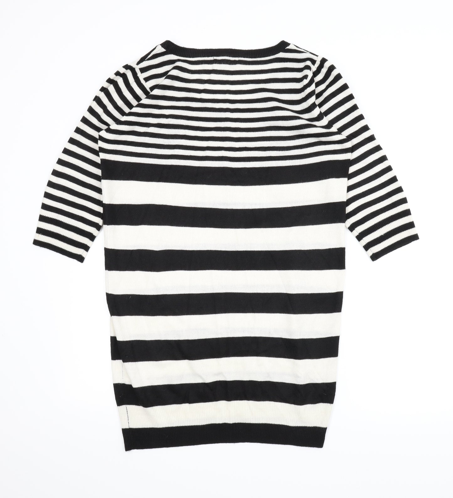 Evie Womens White Striped  Jumper Dress  Size 14