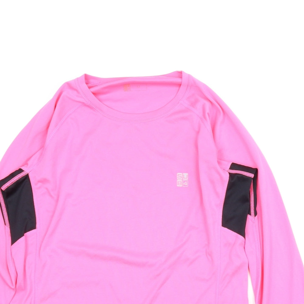 SUB4 Womens Pink   Basic Casual Size 12