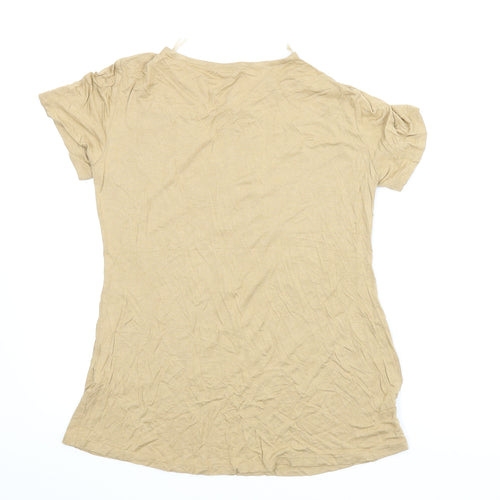 Select Womens Beige   Basic Blouse Size 12