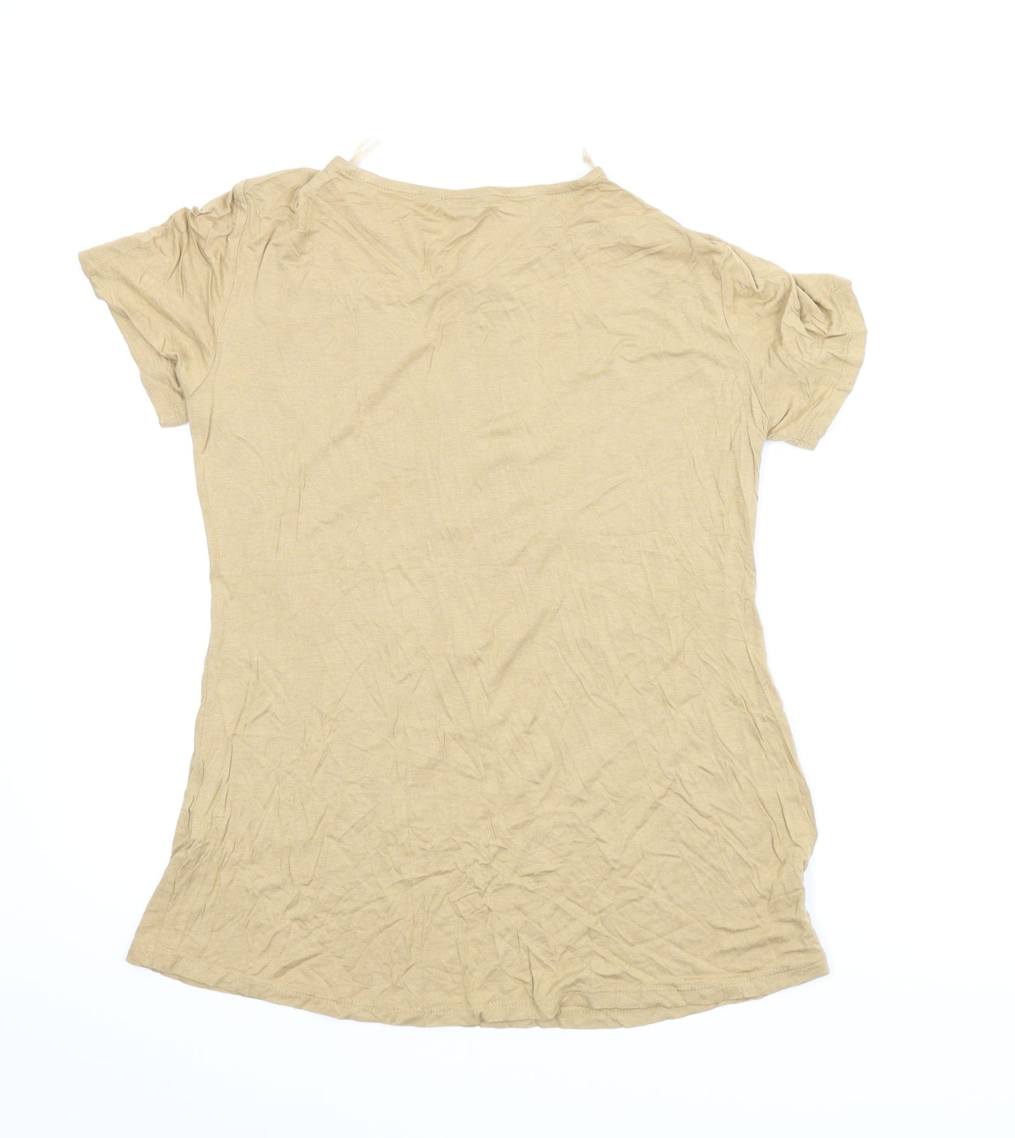 Select Womens Beige   Basic Blouse Size 12