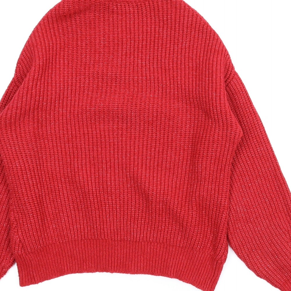Primark Womens Red   Pullover Jumper Size S