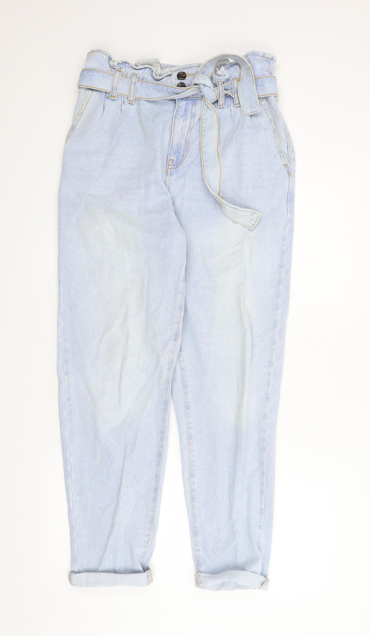 Denim Co Womens Blue Denim Tapered Jeans Size 10 L26 in