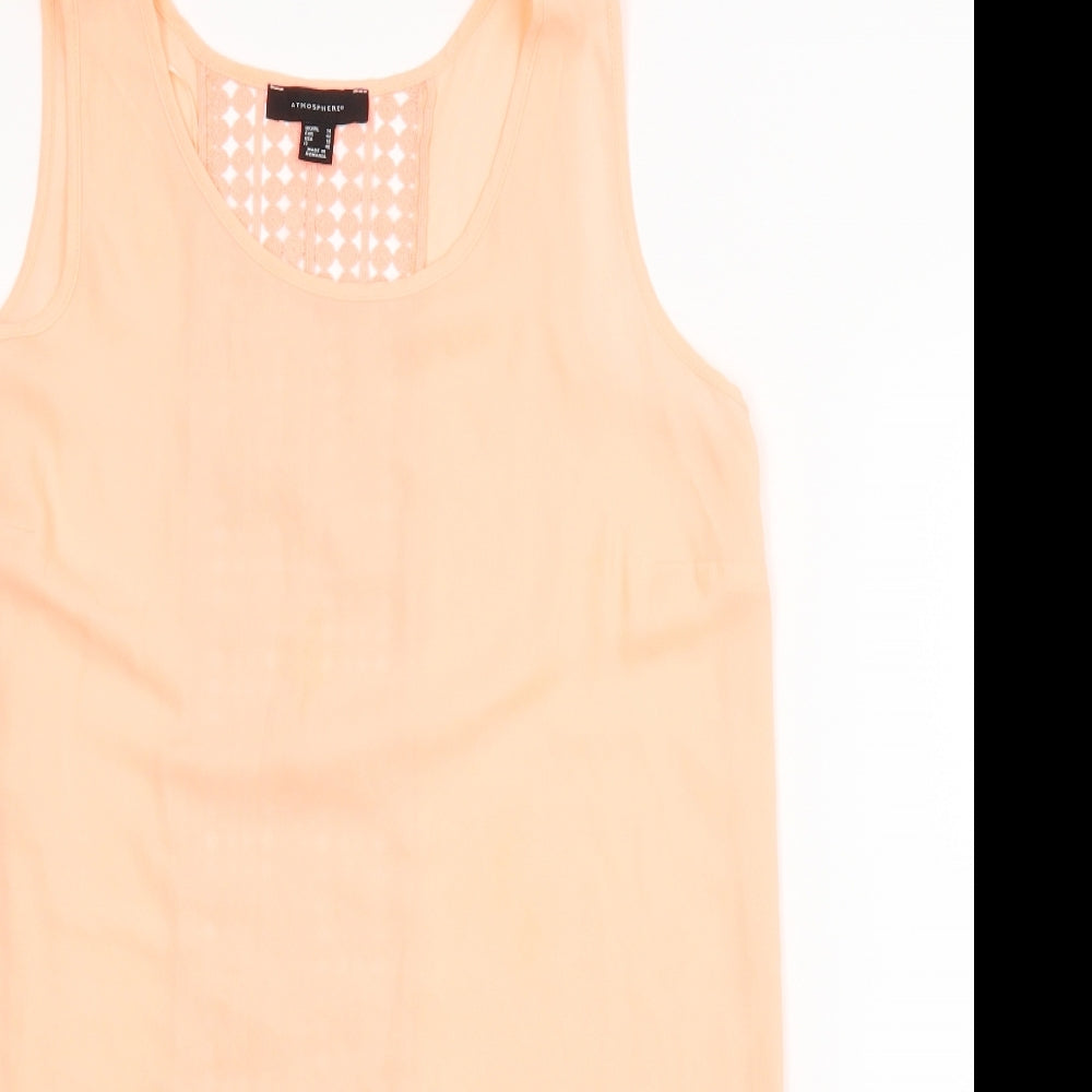 Atmosphere Womens Pink   Basic Blouse Size 14  - Split back
