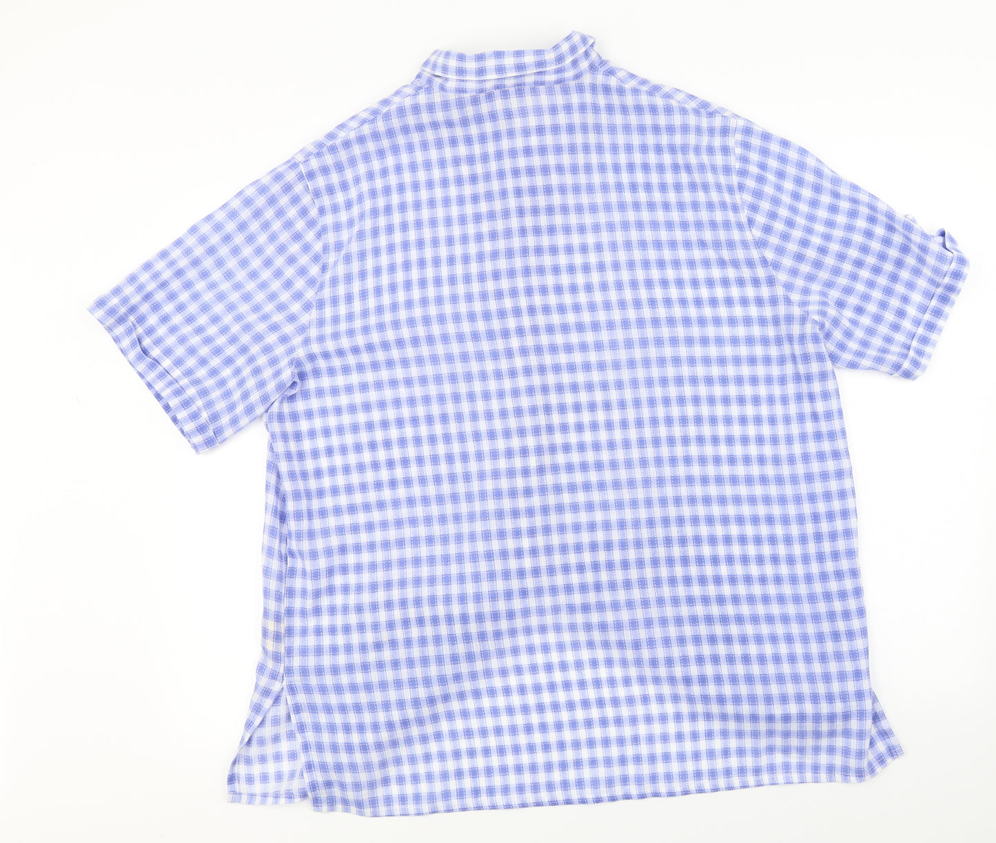 Best Basics  Womens Blue Check  Basic Button-Up Size 20