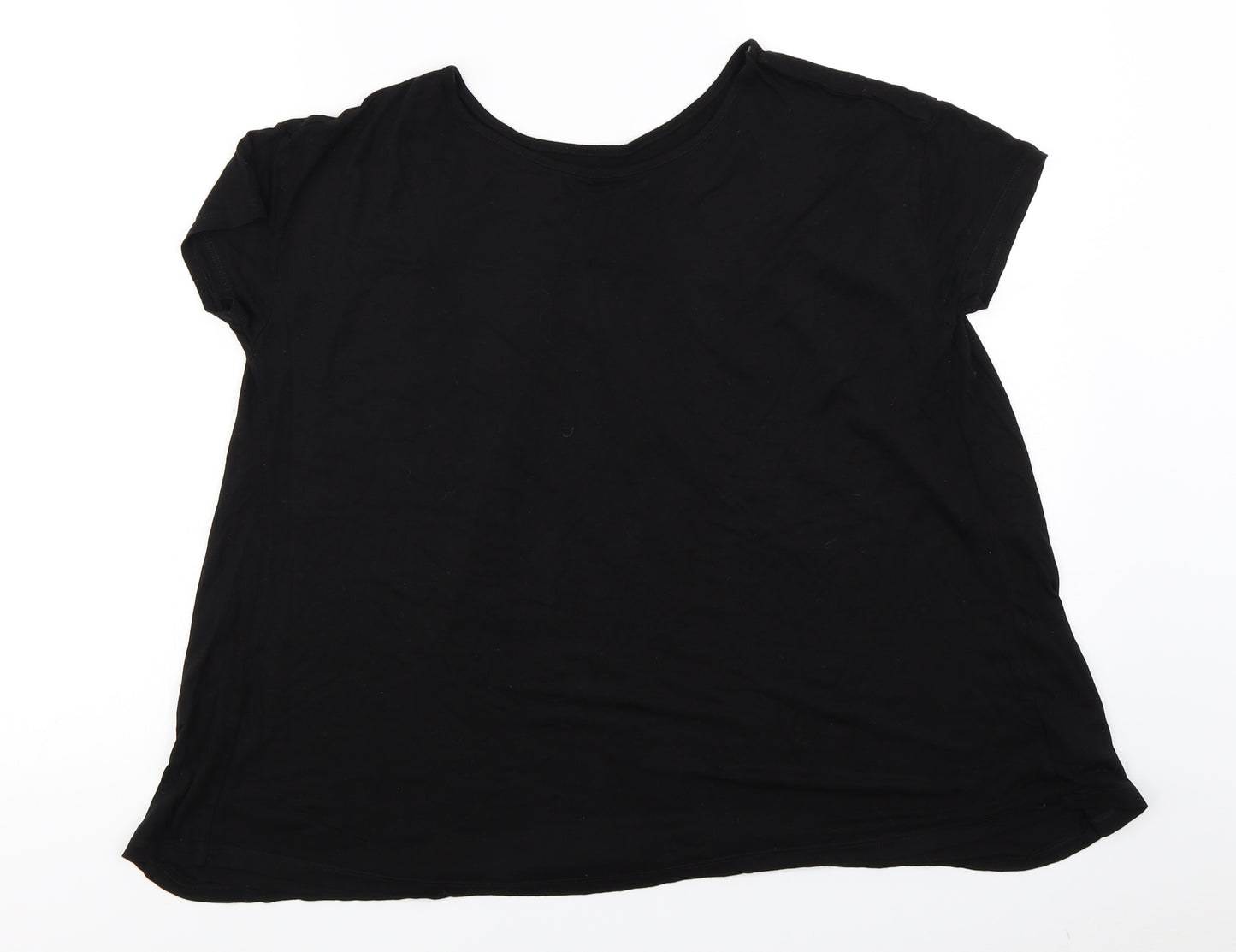 luxe luxueux  Womens Black   Basic T-Shirt Size XS
