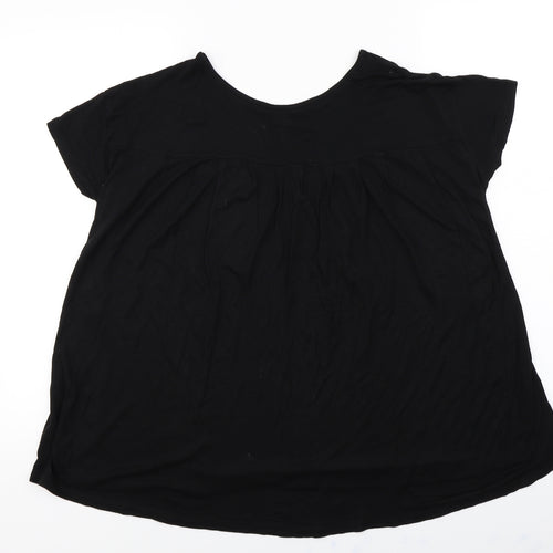 luxe luxueux  Womens Black   Basic T-Shirt Size XS