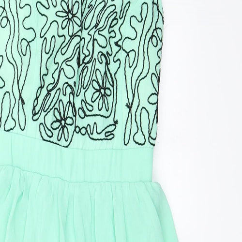 Pink Boom  Womens Green   A-Line  Size S