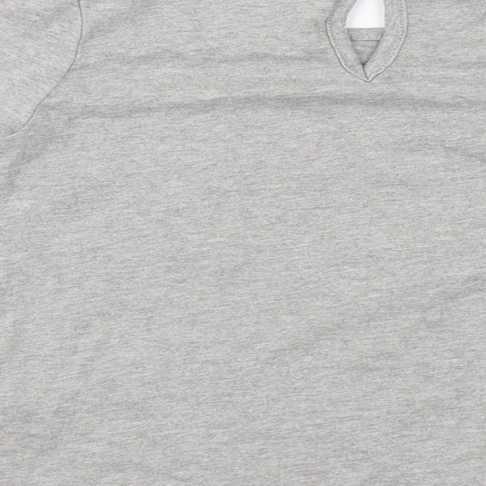 Monsoon  Girls Grey   Basic T-Shirt Size 5-6 Years  - Sequin detail