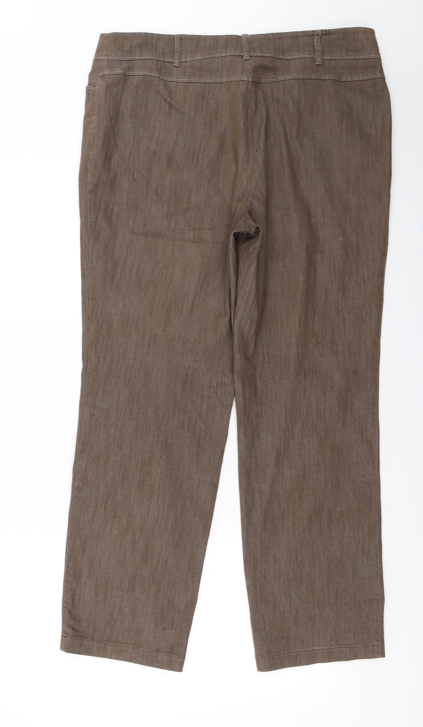 Lebek  Womens Brown   Trousers  Size 18 L26 in