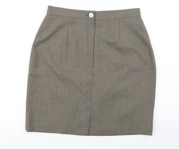 Preworn  Womens Brown   A-Line Skirt Size 14