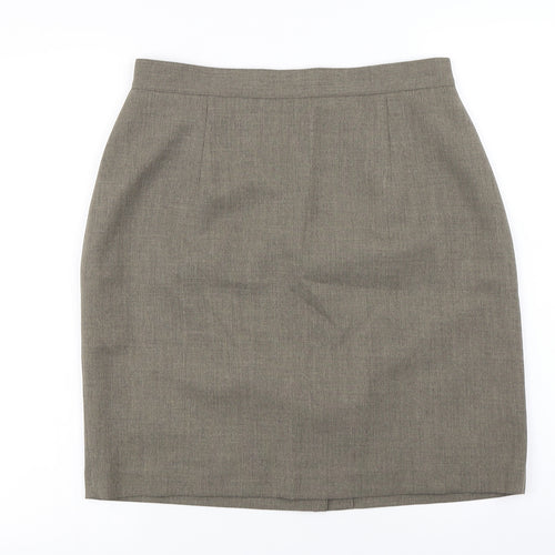 Preworn  Womens Brown   A-Line Skirt Size 14