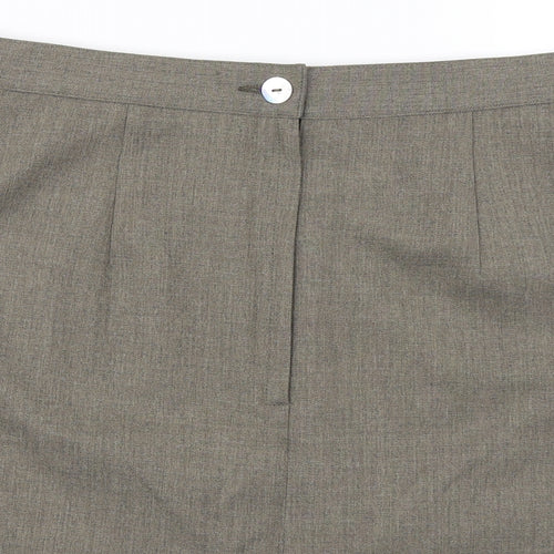 Preworn  Womens Brown   A-Line Skirt Size 14
