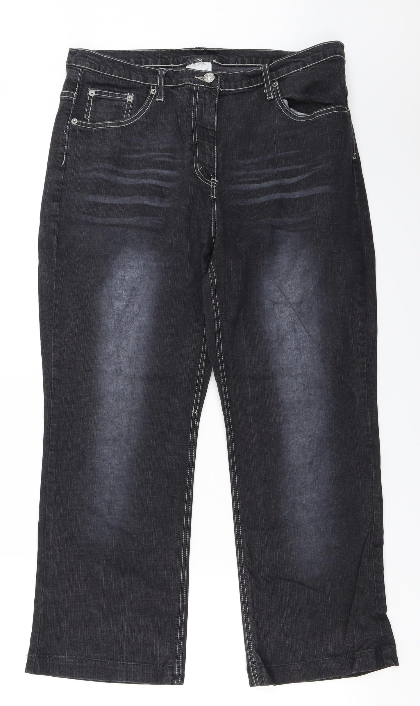 Preworn  Mens Grey   Straight Jeans Size 32 in L25 in