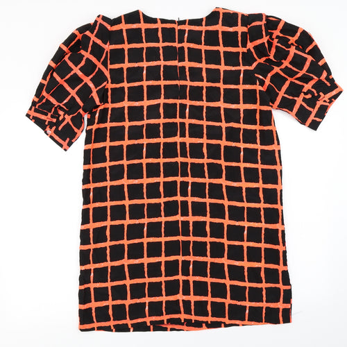 Boohoo  Womens Black Check  A-Line  Size 12
