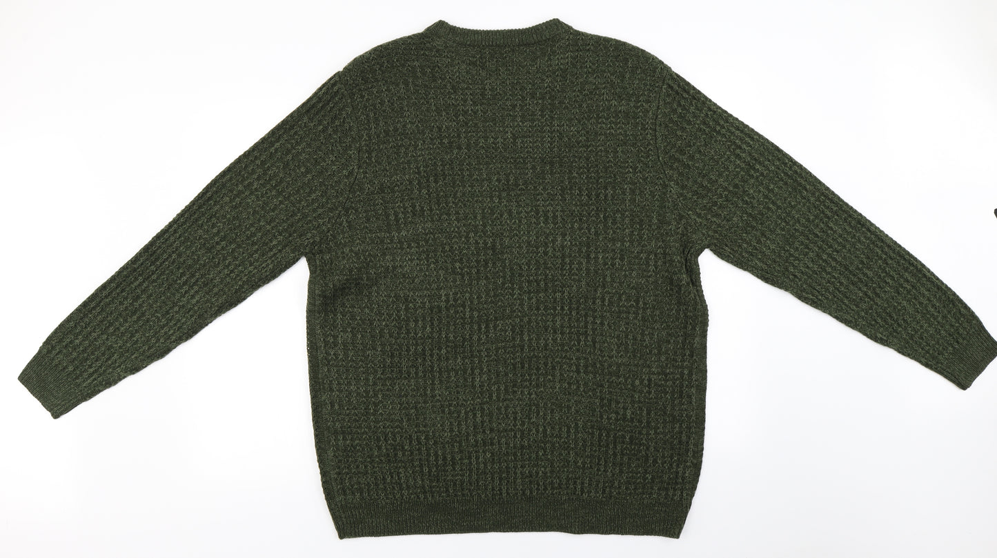 George  Mens Green   Pullover Jumper Size XL