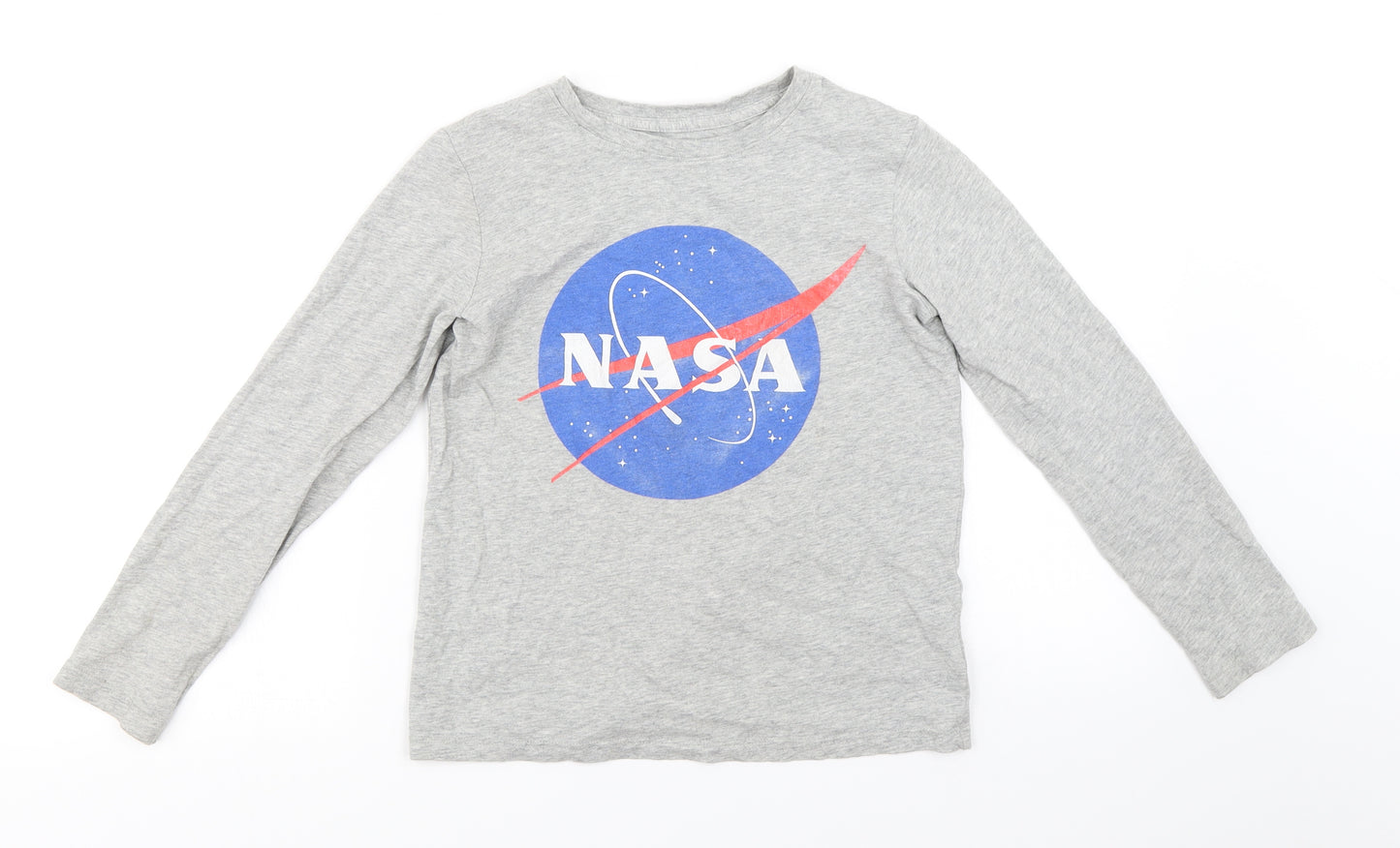Lands' End  Boys Grey   Basic T-Shirt Size S  - NASA