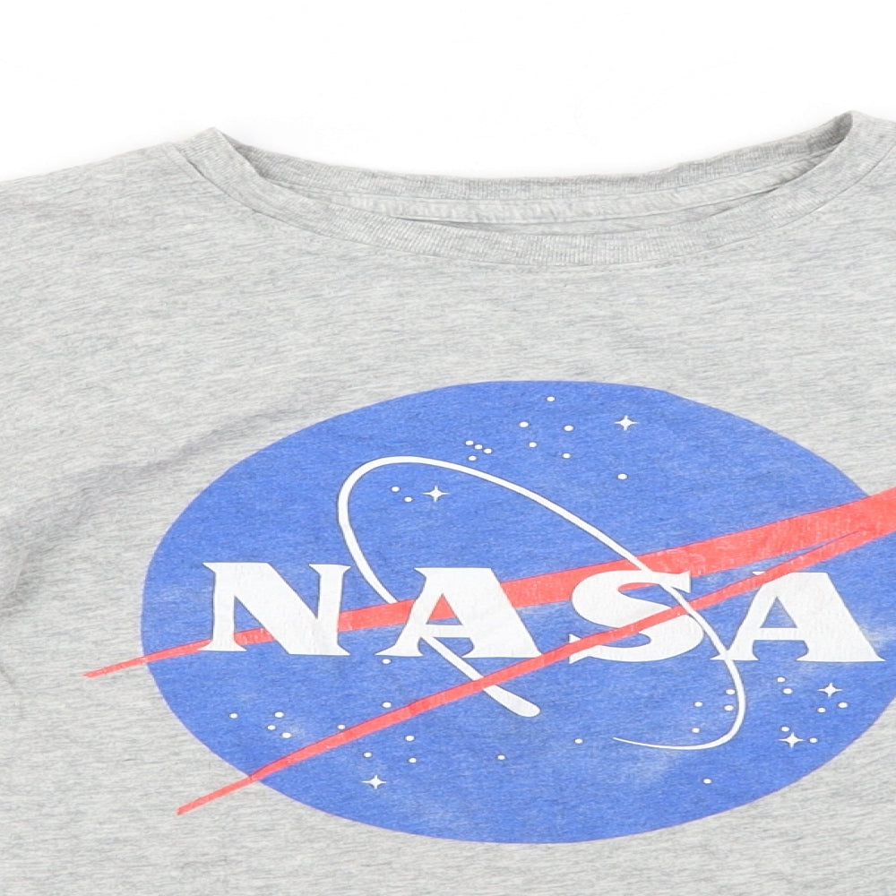 Lands' End  Boys Grey   Basic T-Shirt Size S  - NASA