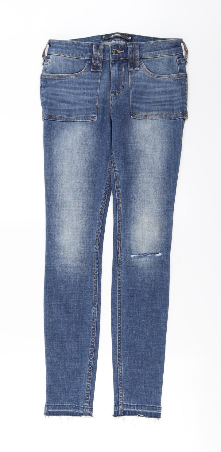 Hollister Womens Blue Straight Jeans Size 24 in L27 in