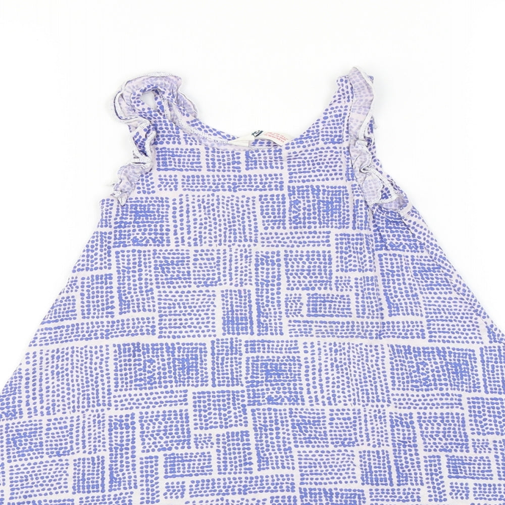 H&M  Girls Blue   Basic Tank Size 2-3 Years
