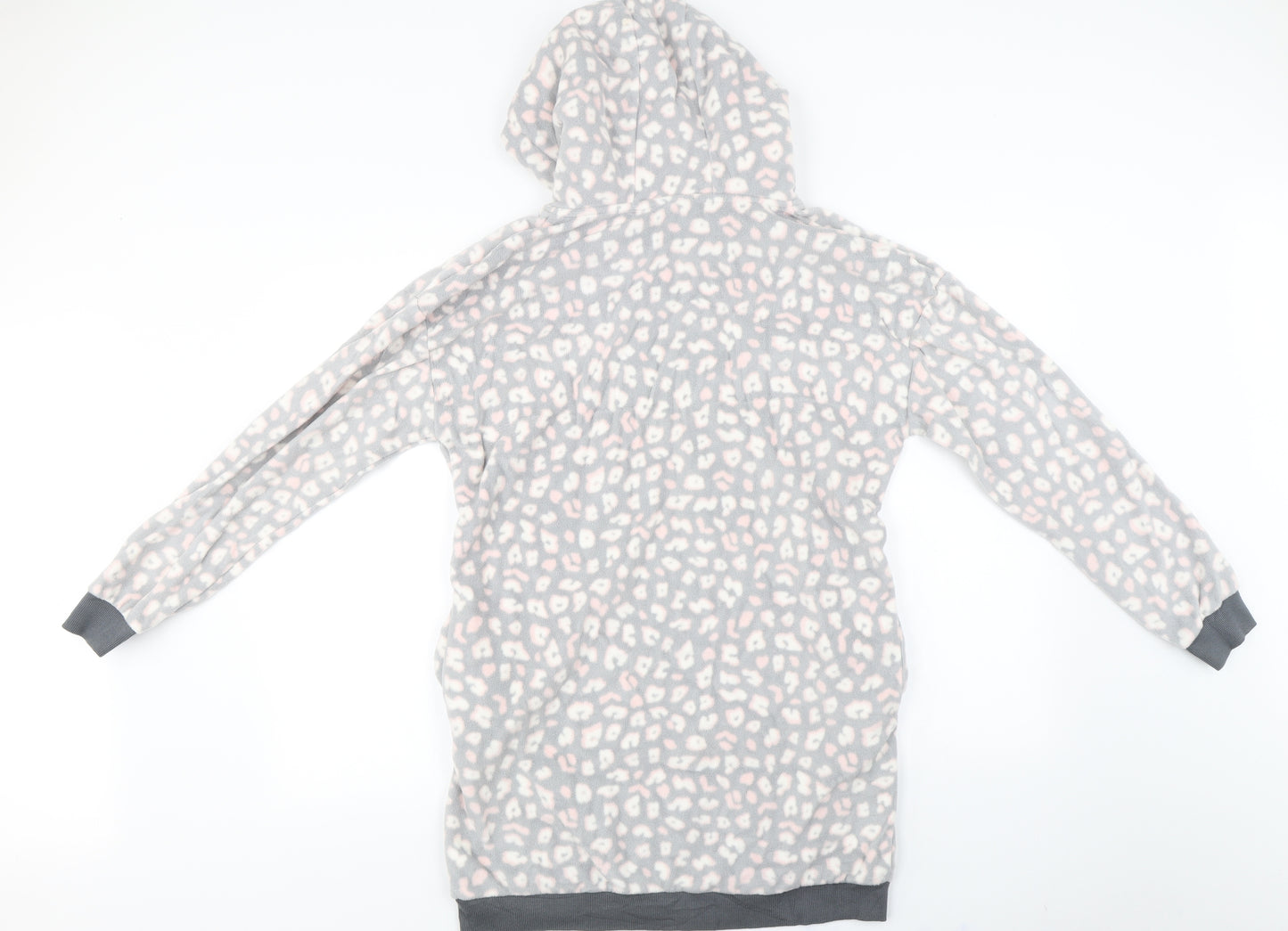 ESMARA  Womens Grey Animal Print  Pullover Hoodie Size M