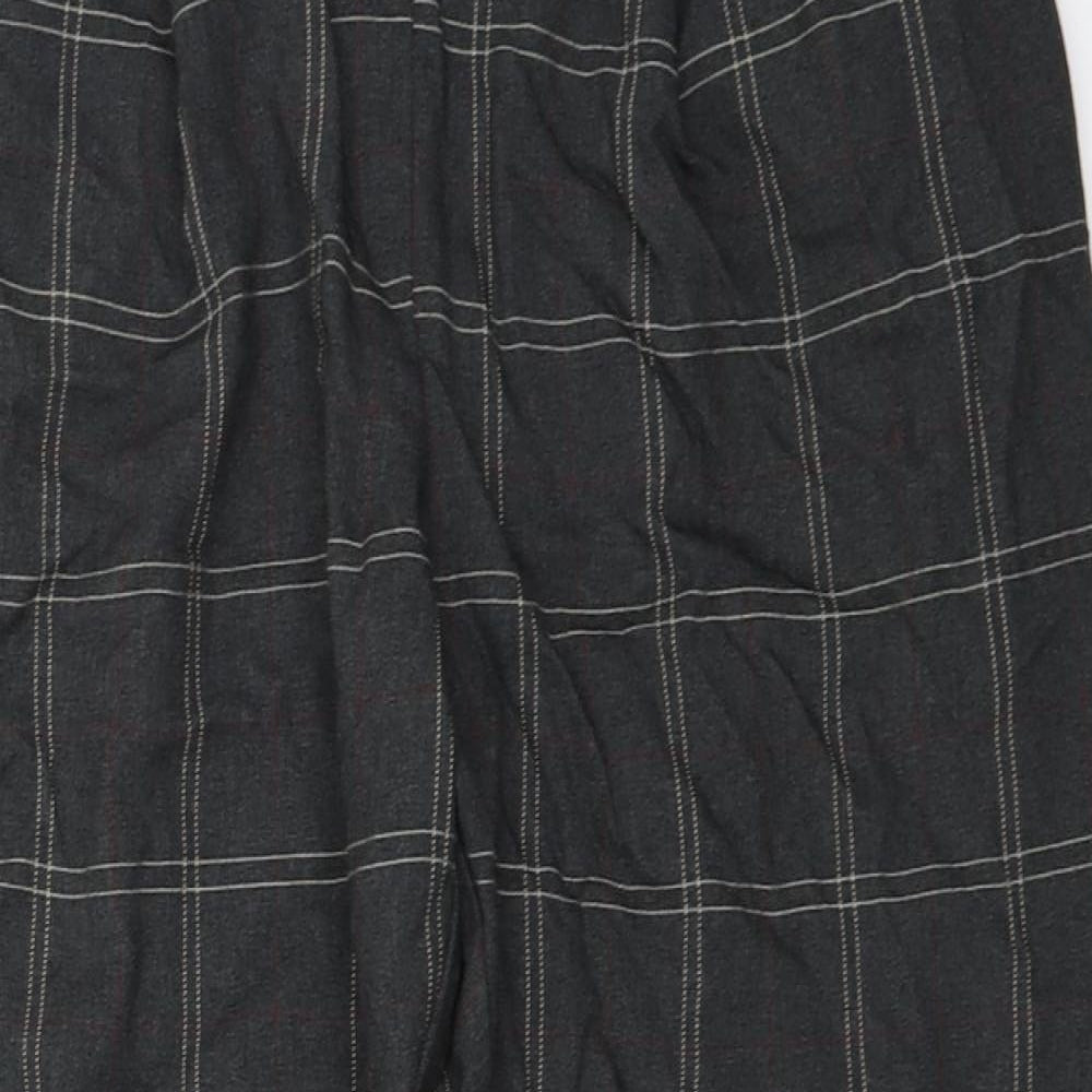 Primark  Womens Grey Check  Trousers  Size 16 L26 in