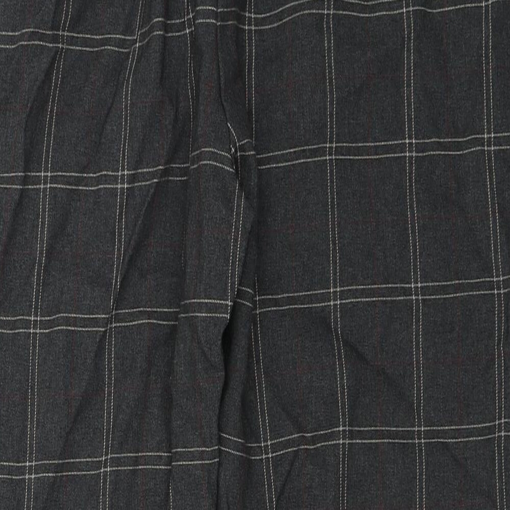 Primark  Womens Grey Check  Trousers  Size 16 L26 in