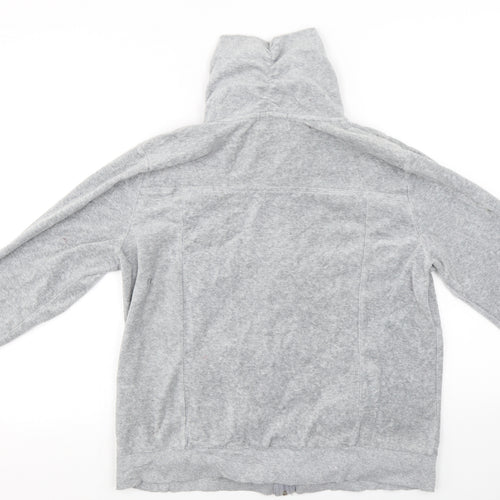 Miss Fiori  Womens Grey   Full Zip Jumper Size 14