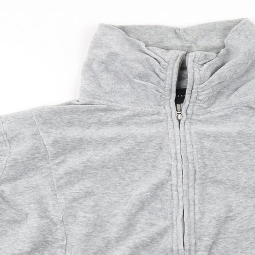 Miss Fiori  Womens Grey   Full Zip Jumper Size 14