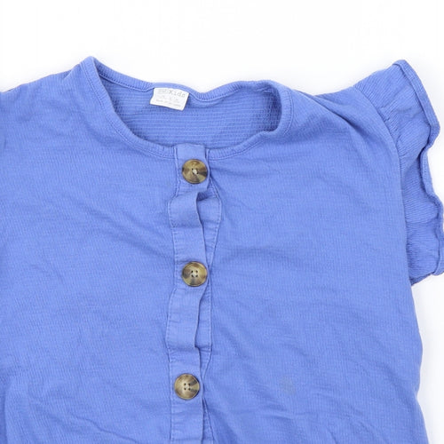 F&F  Girls Blue   Basic Button-Up Size 13-14 Years