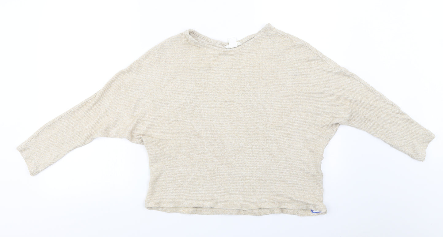 H&M  Womens Beige   Pullover Jumper Size M