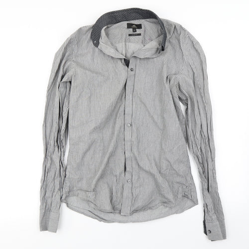 NEXT  Mens Grey    Button-Up Size M