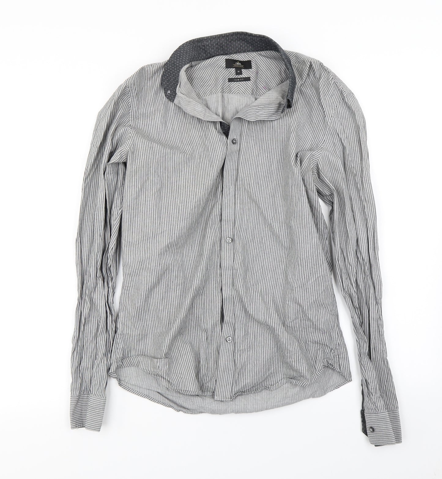 NEXT  Mens Grey    Button-Up Size M