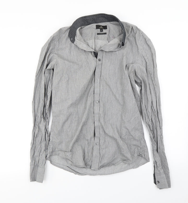 NEXT  Mens Grey    Button-Up Size M