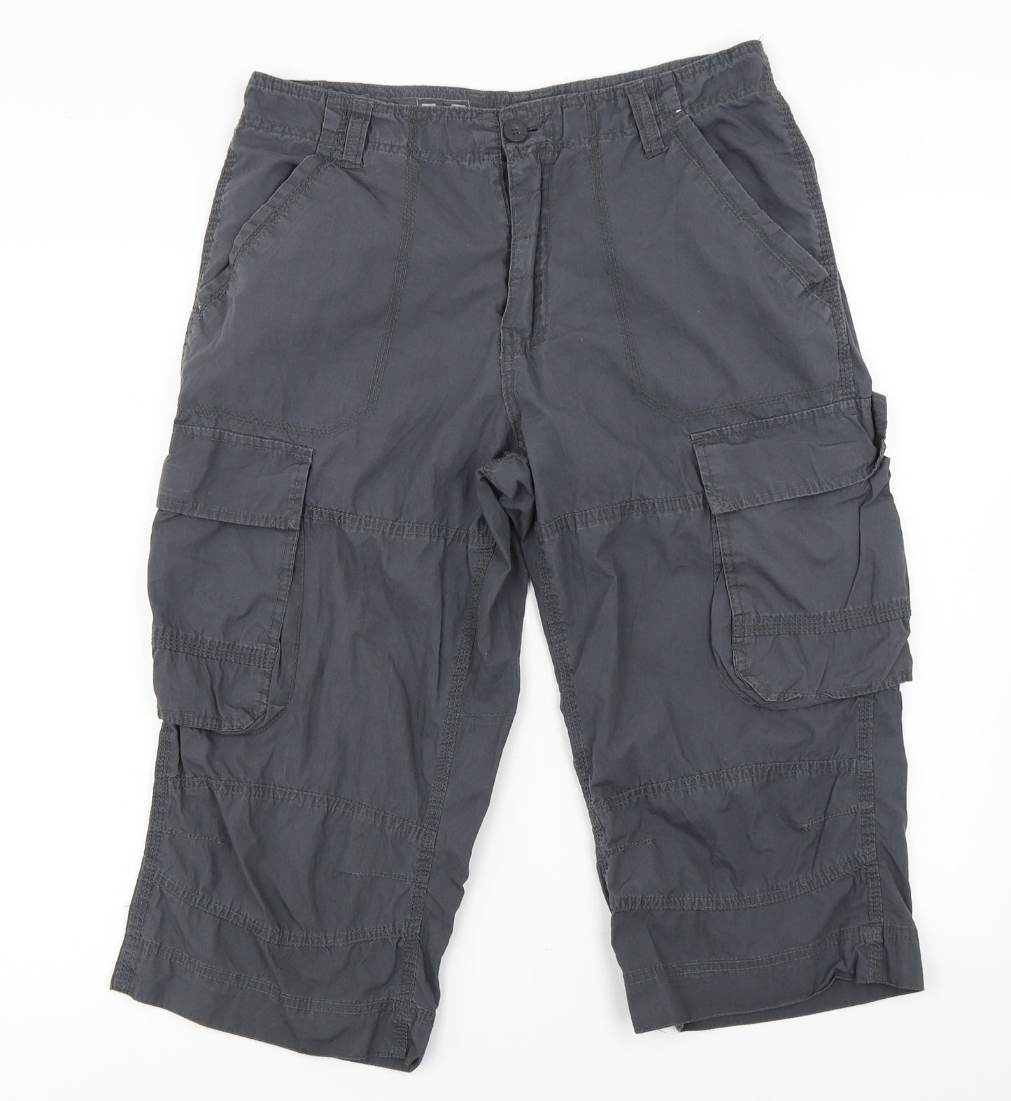 F&F Mens Grey   Cargo Shorts Size 30 in
