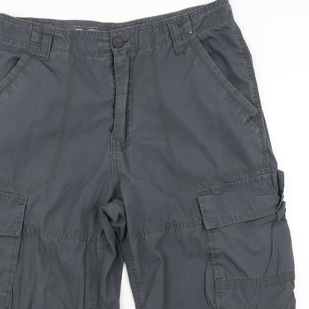 F&F Mens Grey   Cargo Shorts Size 30 in