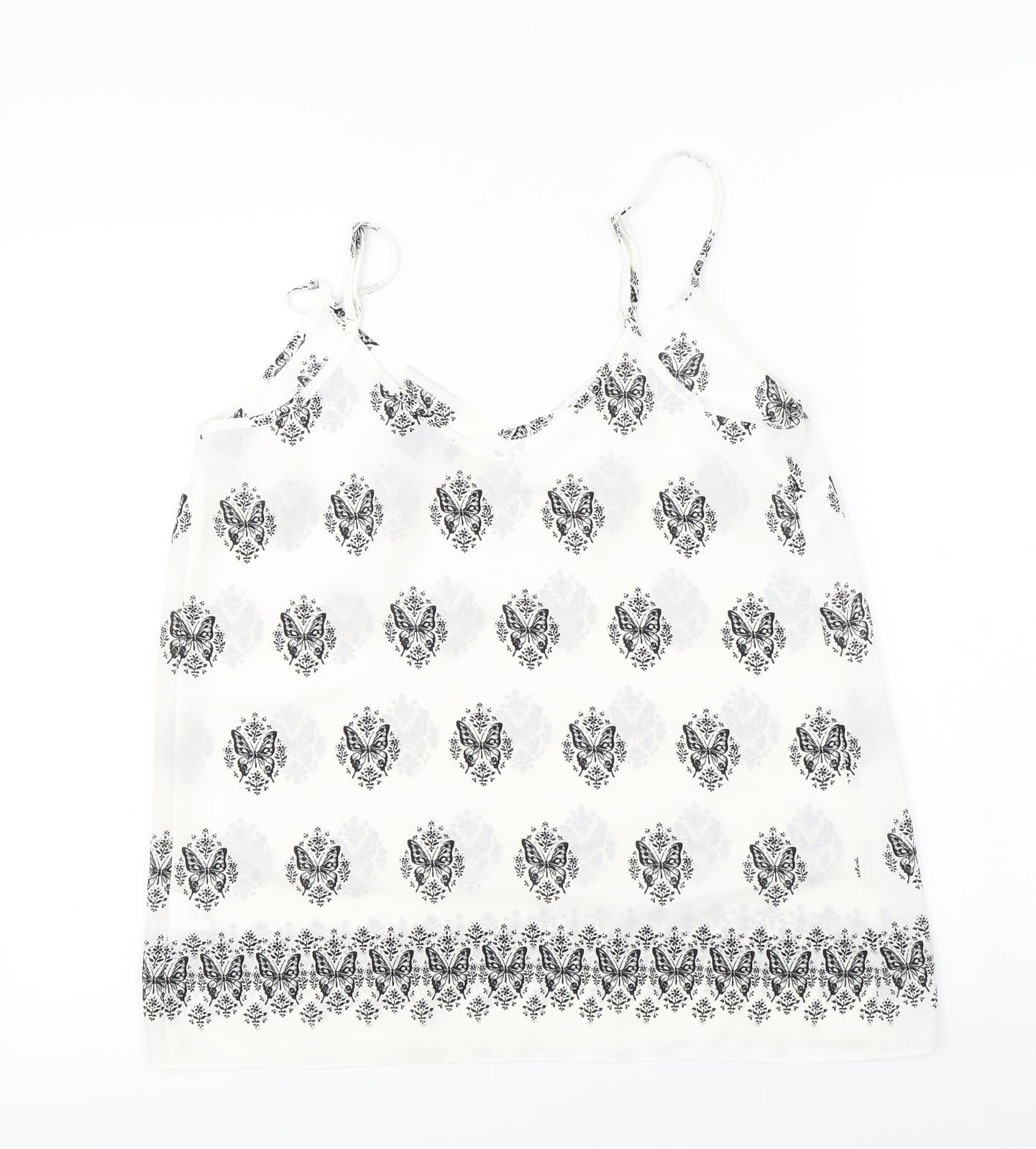 Atmosphere  Womens White Floral  Basic Blouse Size 10