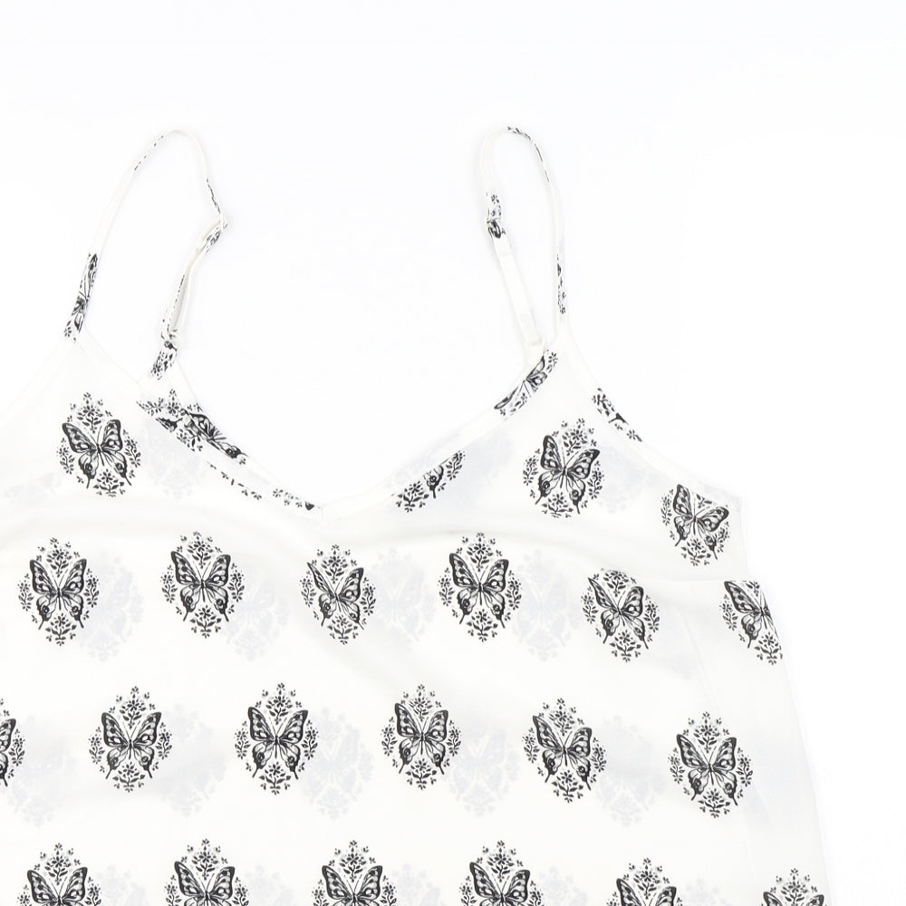 Atmosphere  Womens White Floral  Basic Blouse Size 10