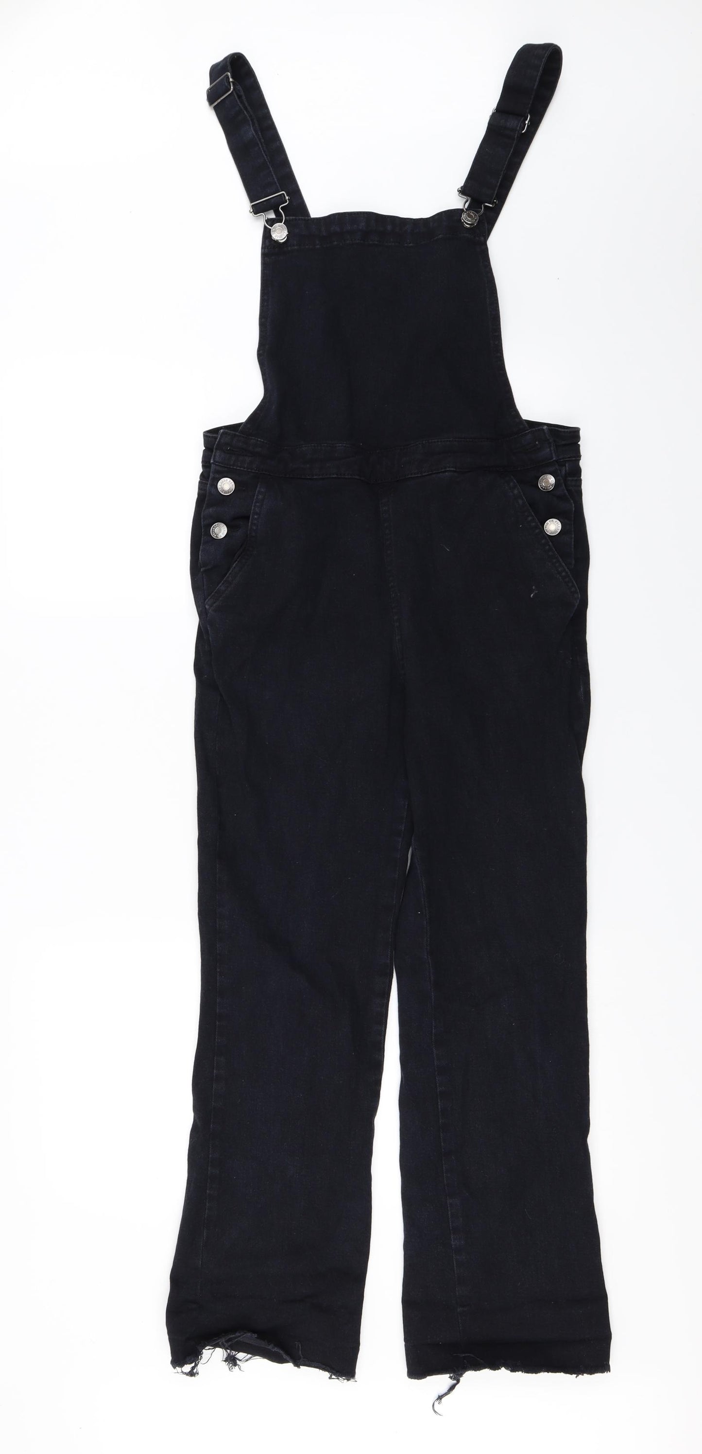 Pull&Bear Womens Black   Dungaree One-Piece Size L
