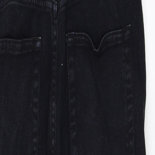 Pull&Bear Womens Black   Dungaree One-Piece Size L