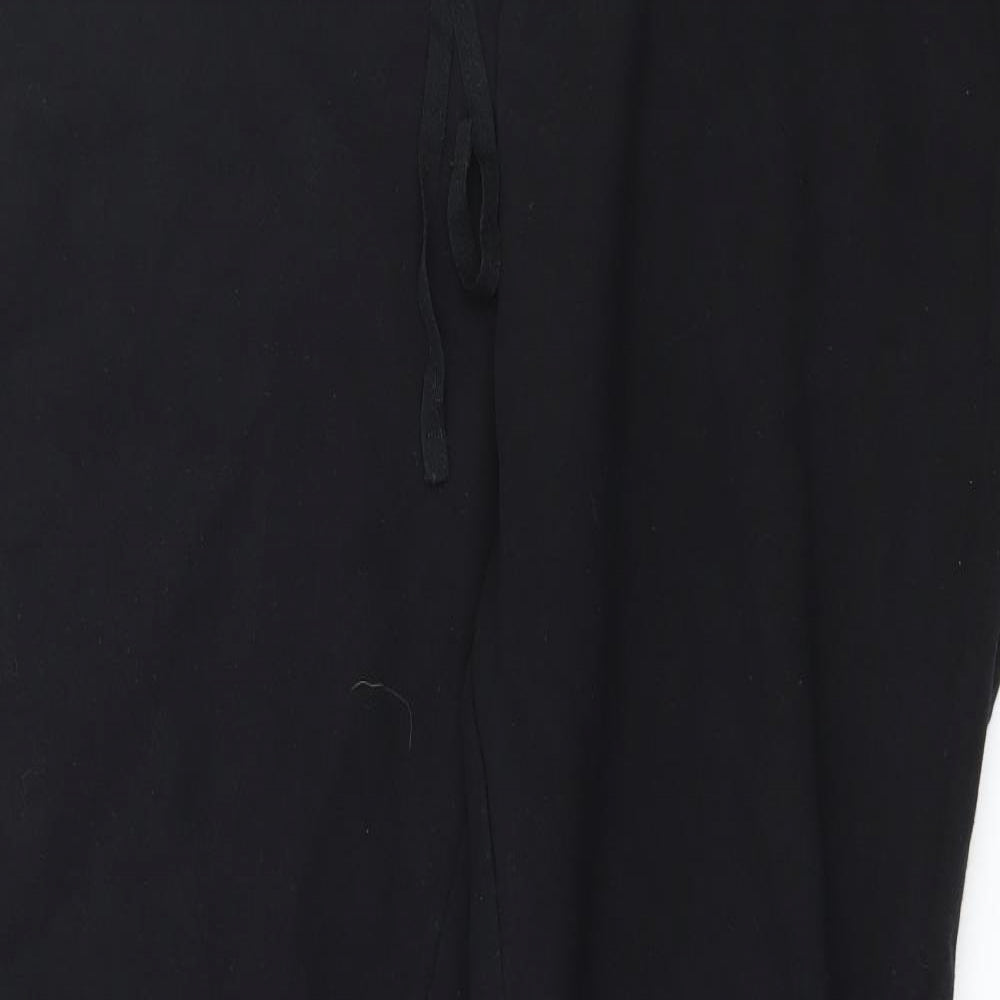 Marks and Spencer Womens Black  Jersey Jogger Trousers Size 16 L27 in