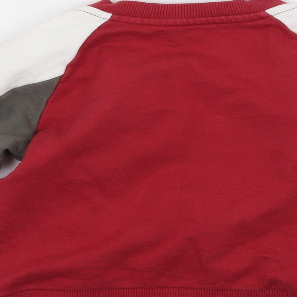 Nutmeg Boys Red  Jersey Pullover Jumper Size 12-18 Months  - Little Legend