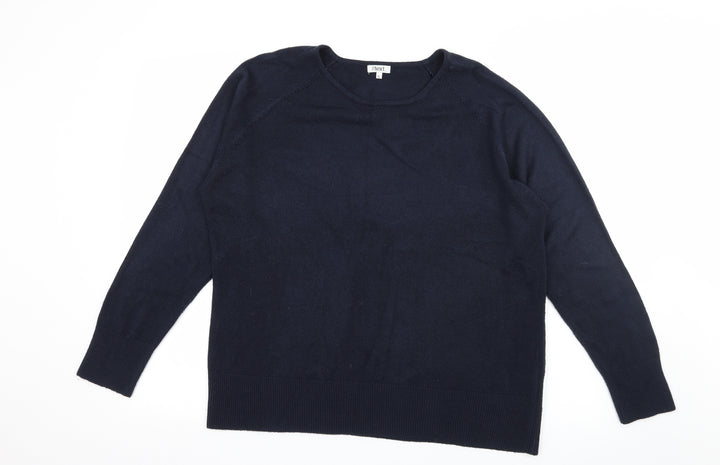 CONTEXT Womens Blue  Knit Pullover Jumper Size XL