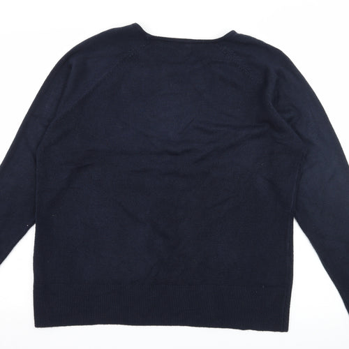 CONTEXT Womens Blue  Knit Pullover Jumper Size XL