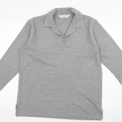 Dorothy Perkins Womens Grey  Knit Pullover Jumper Size 10