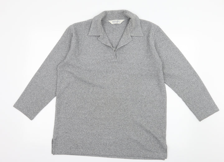 Dorothy Perkins Womens Grey Knit Pullover Jumper Size 10