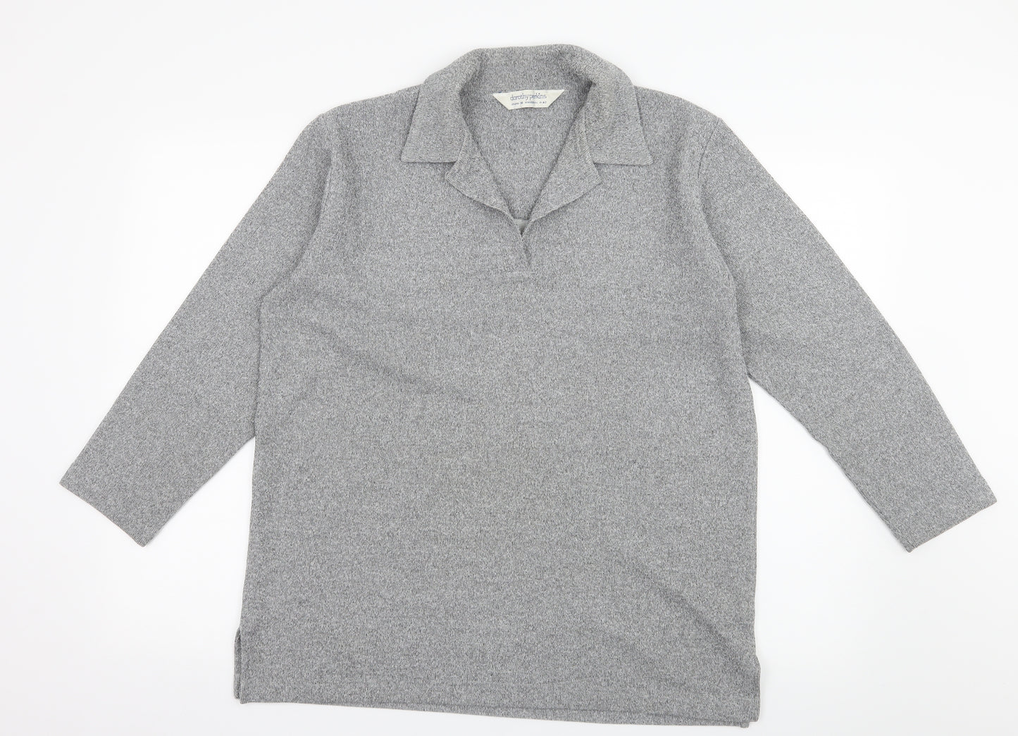 Dorothy Perkins Womens Grey  Knit Pullover Jumper Size 10